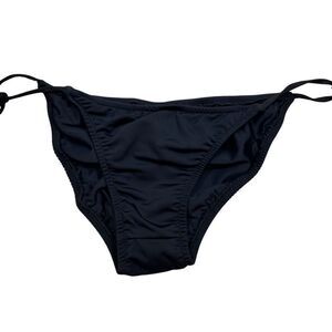 Ladies Trails Brand Made in America Black Side Tie Bikini Bottoms Size Medium